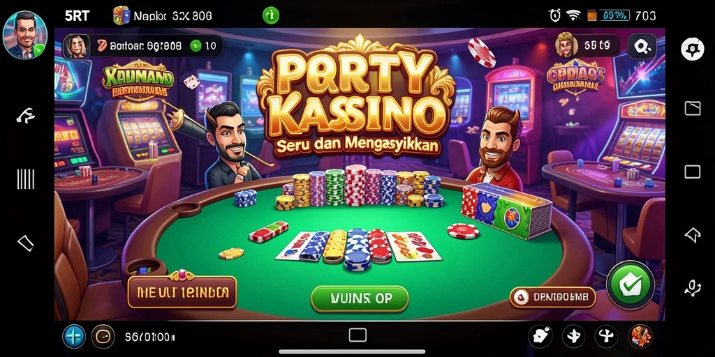 Screenshot gameplay Kasino yang menampilkan kegembiraan dan keseruan bermain.