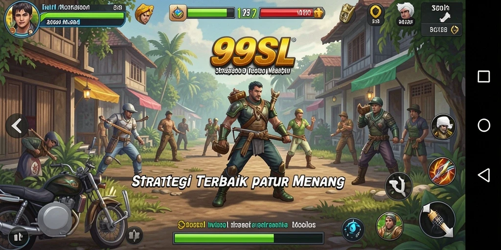 Screenshot gameplay 99SL yang menunjukkan strategi dan taktik pertempuran.