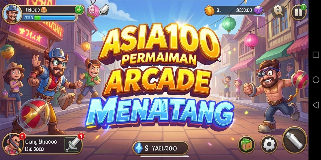Screenshot utama ASIA100 menampilkan aksi gameplay yang mengasyikkan.