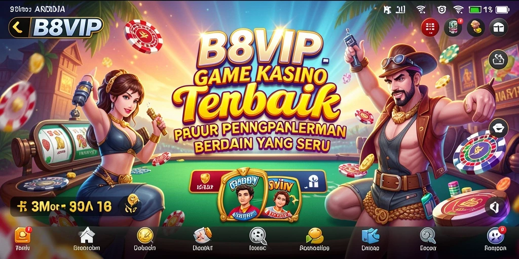 Tampilan gameplay menarik di B8VIP yang menghadirkan atmosfer Kasino.
