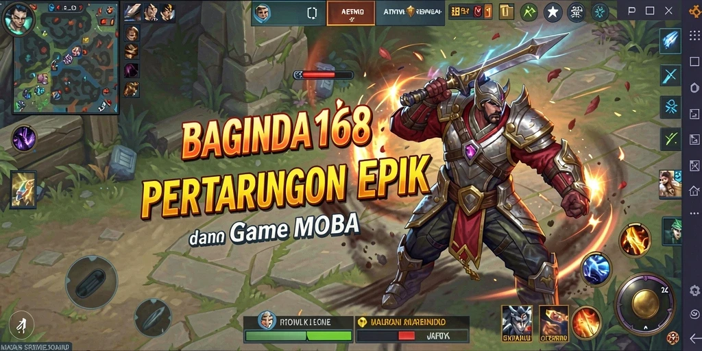 Screenshot dari gameplay seru BAGINDA168 yang menampilkan pertarungan intens.