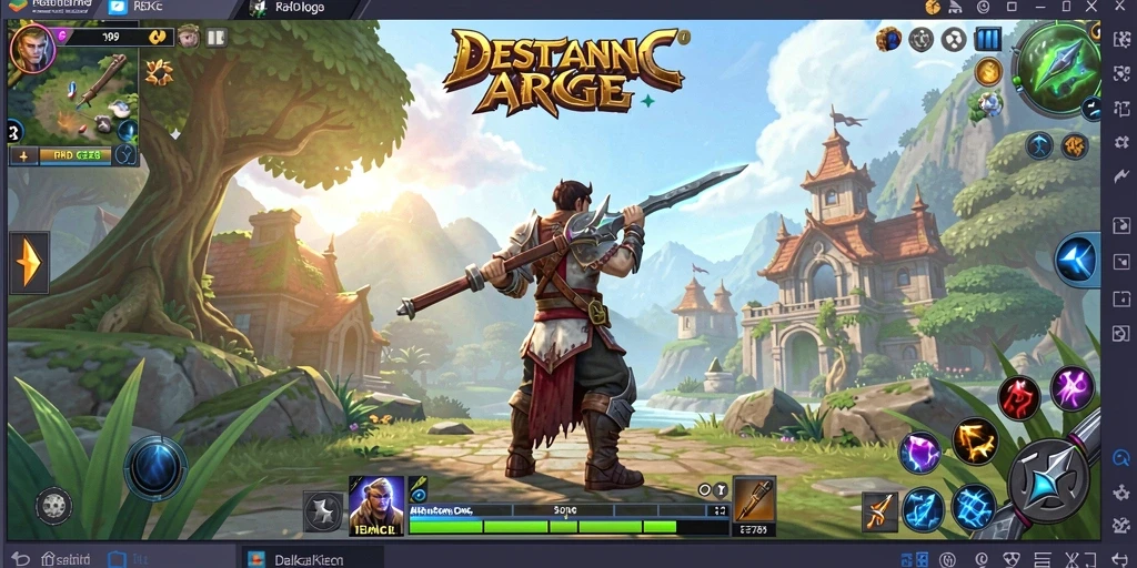 Tangkapan layar menunjukkan aksi seru dalam permainan ARPG EE789.