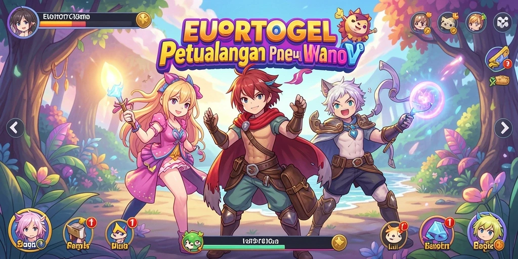Tampilan gameplay menakjubkan dari EUROTOGEL yang penuh warna.