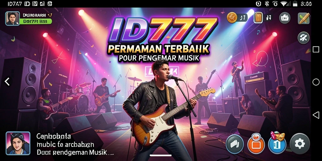 Tampilan gameplay menarik dari ID777 yang penuh musik dan tantangan.