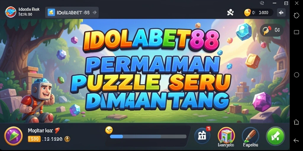 Tampilan gameplay seru dan menantang dari IDOLABET88 di puzzle.