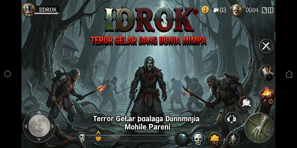 Screenshot gameplay <strong>IDROK</strong> yang menampilkan suasana menegangkan dan mencekam.