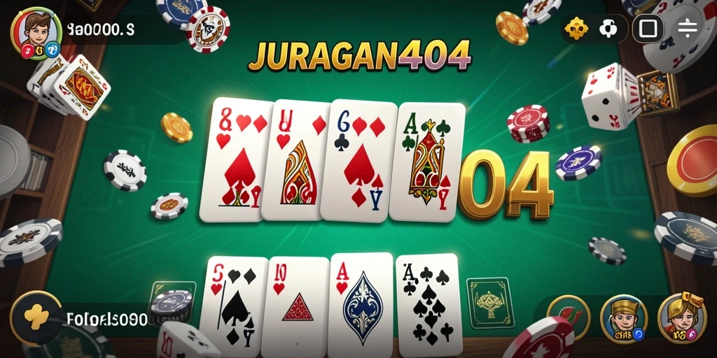 Tampilan gameplay seru dari JURAGAN404 di layar smartphone.