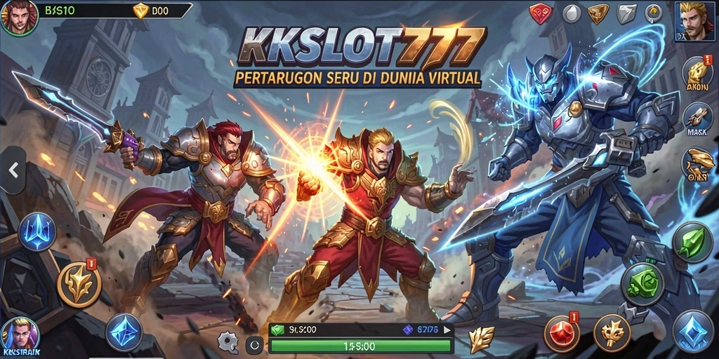 Gameplay intens dengan karakter unik dalam pertarungan.