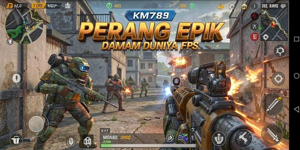 Tampilan gameplay intens dan mendebarkan dari KM789.