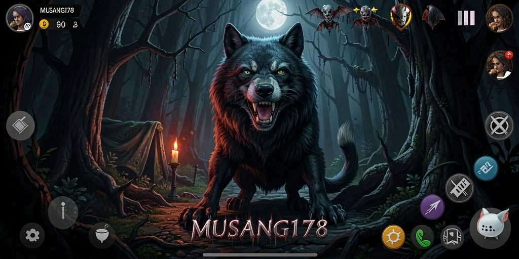 Tangkapan layar menunjukkan suasana mencekam dalam gameplay MUSANG178.