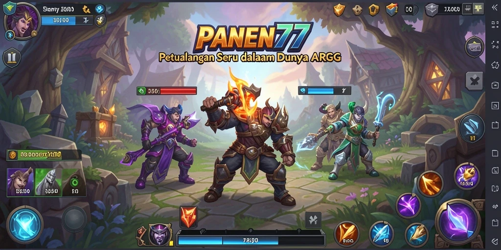 Screenshot dari gameplay ARPG yang mendebarkan dalam PANEN77.