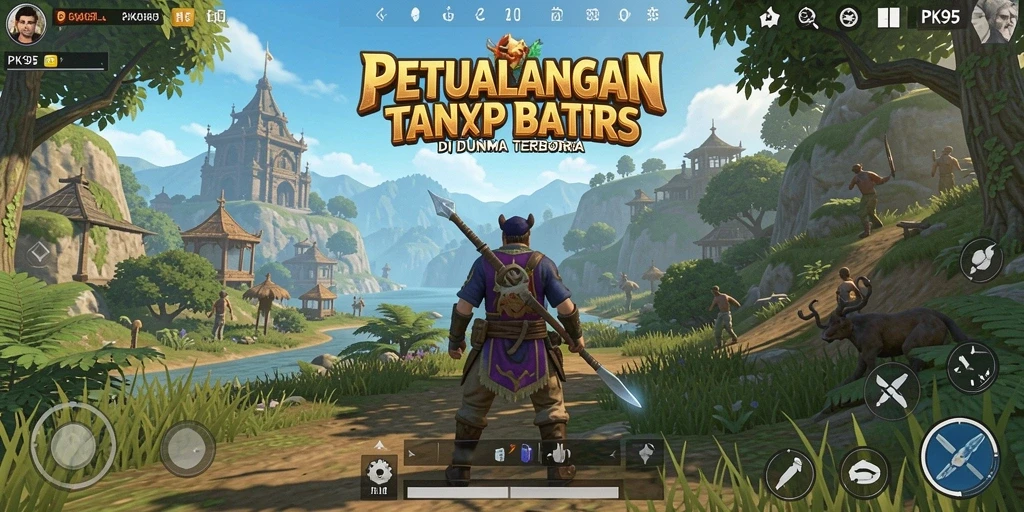 Gameplay PK95 yang menakjubkan di dunia terbuka yang luas.