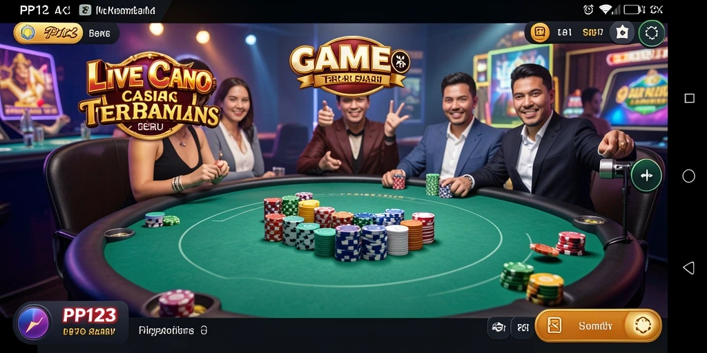 Gambaran menarik gameplay Live Casino di PP123.