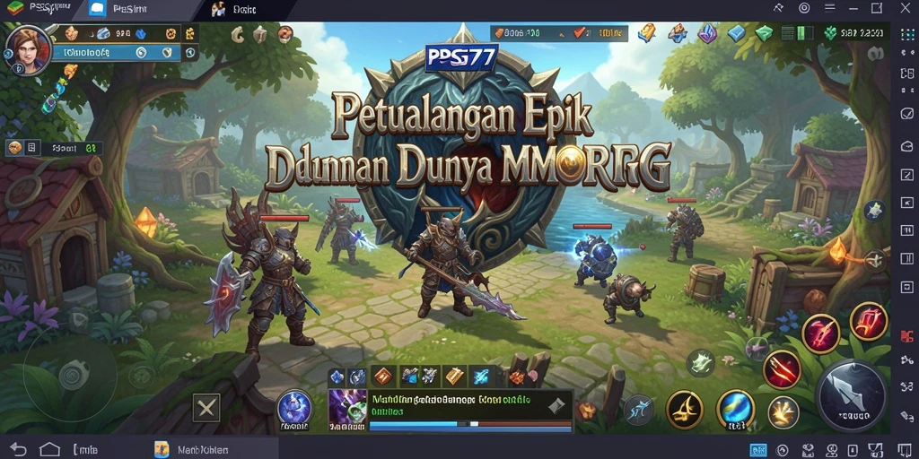Tampilan gameplay PSG77 yang menakjubkan dalam petualangan MMORPG.