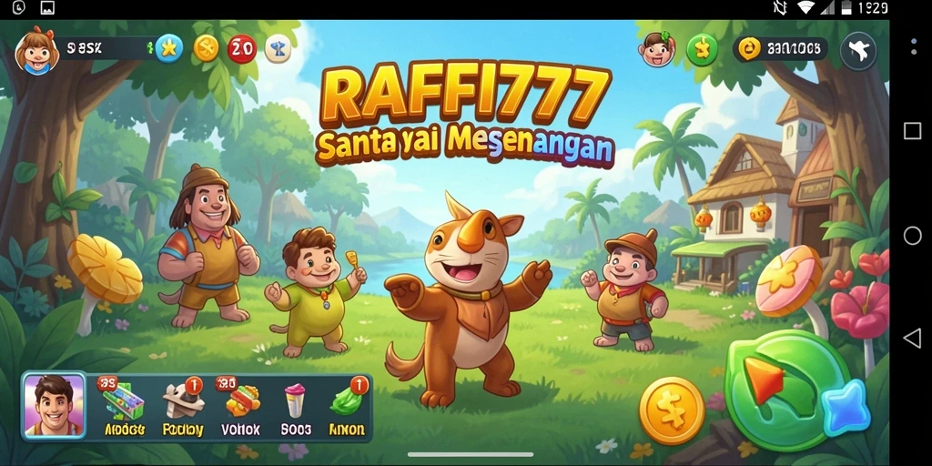 Tampilan screenshot RAFFI777 menunjukkan keseruan gameplay santai.