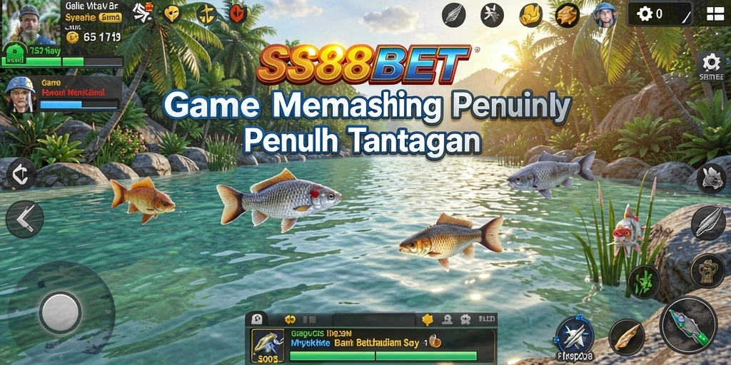 Tampilan menarik dari gameplay <strong>SS88BET</strong> yang menampilkan aksi memancing.