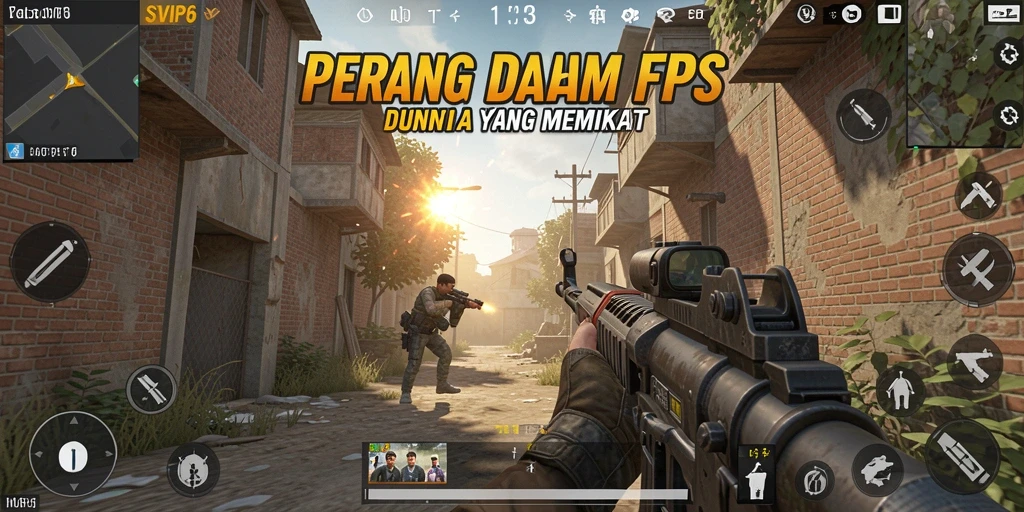 Tampilan aksi intens dalam SVIP6 dengan lingkungan realistis.