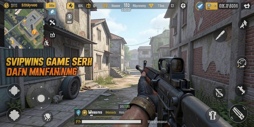 Gameplay seru dalam pertarungan FPS yang intens.