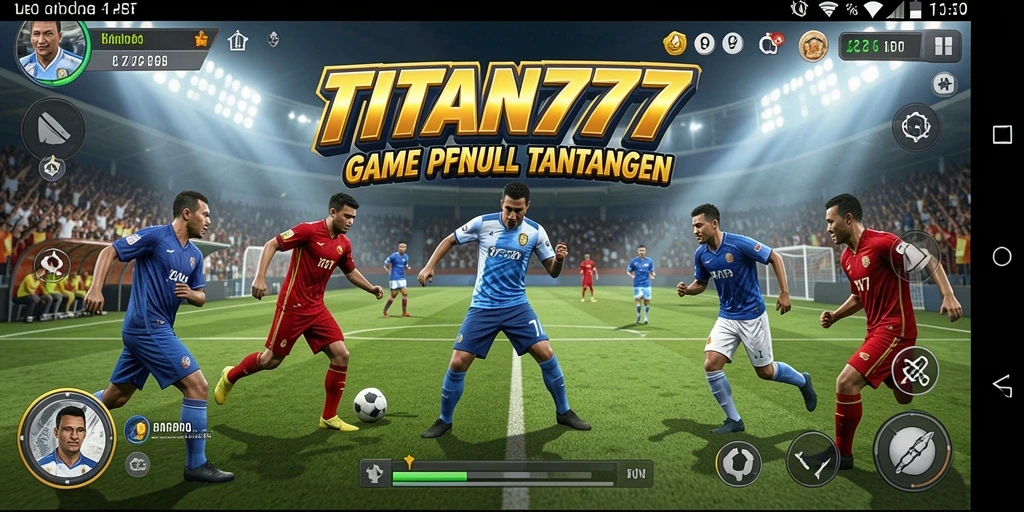 Screenshot utama dari gameplay olahraga di TITAN777.