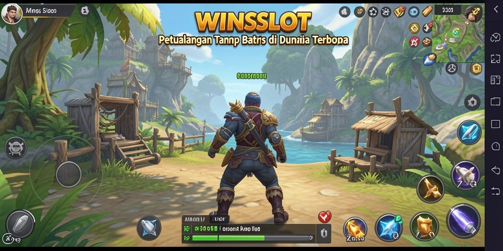 Screenshot menampilkan gameplay menakjubkan WINSLOT di dunia terbuka.